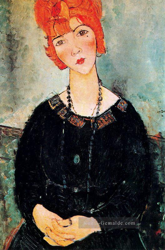 Frau mit einer Halskette 1917 Amedeo Modigliani Ölgemälde